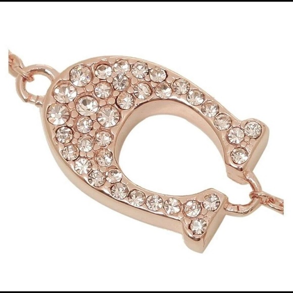 Coach Pave Signature Slider Bracelet NWT - Picture 2 of 5